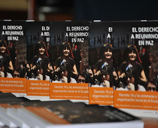 Organizaciones presentan libro sobre el Decreto 16 “El derecho a reunirnos en paz”