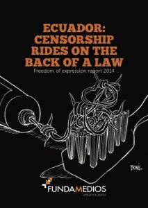 Book cover "Ecuador: Censorship rides on the back of a law"