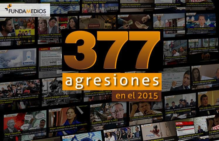 Con un récord negativo de 377 agresiones, 2015 cierra como el peor año para la libertad de expresión en el Ecuador