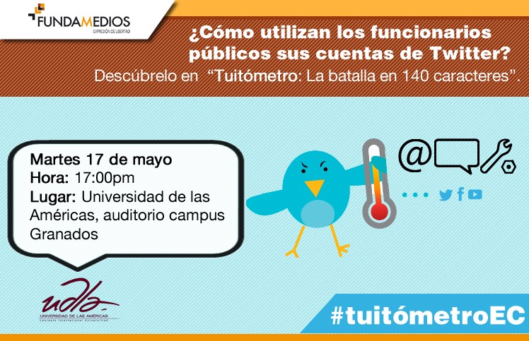 Fundamedios lanza el tuitómetro del discurso contra la prensa en Ecuador