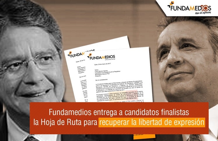 Fundamedios entrega a candidatos finalistas la Hoja de Ruta para recuperar la libertad de expresión