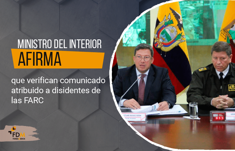 Ministro del Interior afirma que verifican comunicado atribuido a disidentes de las FARC