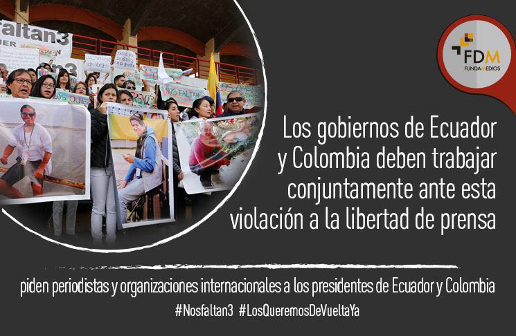 Organizaciones internacionales exigen la liberación del equipo periodístico de Diario El Comercio