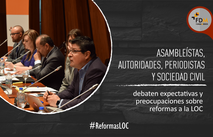 Asambleístas, autoridades, periodistas y sociedad civil debaten expectativas y preocupaciones sobre reformas a la LOC
