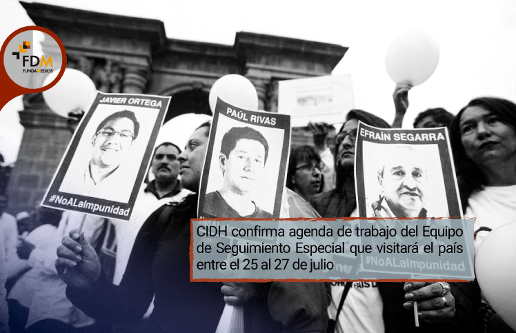 CIDH confirma agenda de trabajo del Equipo de Seguimiento Especial que visitará el país entre el 25 al 27 de julio