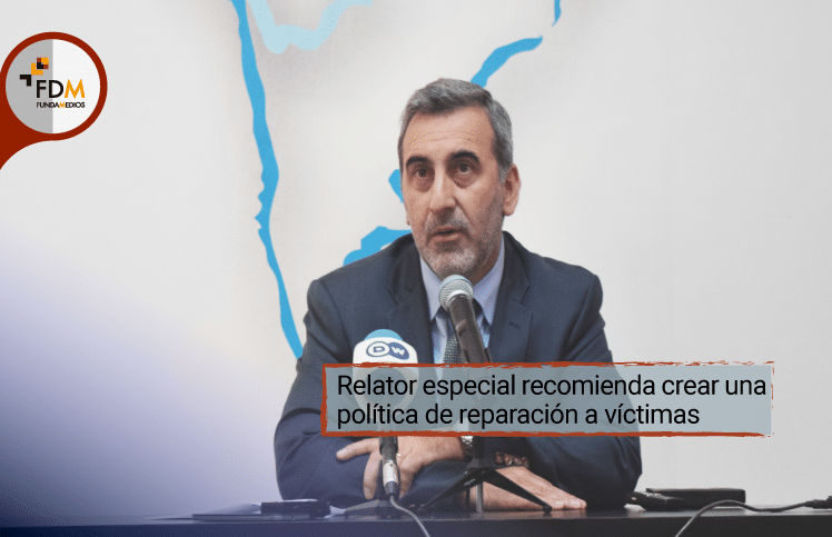 Relator Especial recomienda crear una política de reparación a víctimas