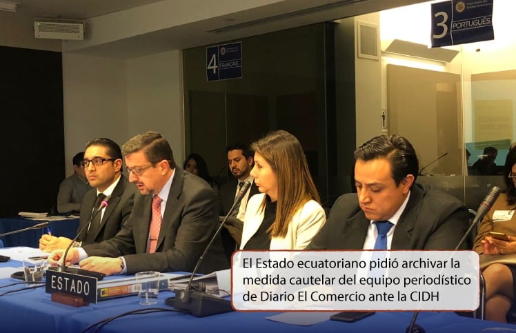 El Estado ecuatoriano pidió archivar la medida cautelar del equipo periodístico de Diario El Comercio ante la CIDH