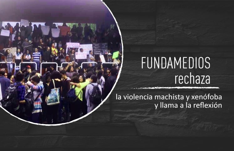 Fundamedios rechaza la violencia machista y xenófoba y llama a la reflexión