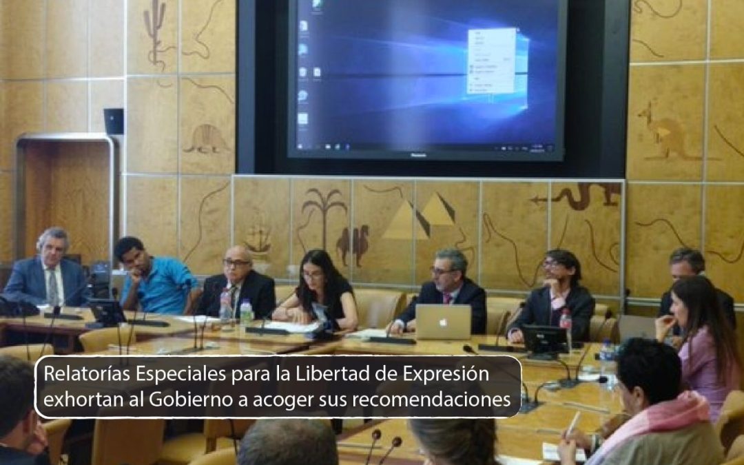 Relatorías Especiales para la Libertad de Expresión valoran cambios, pero recomiendan profundizar reformas