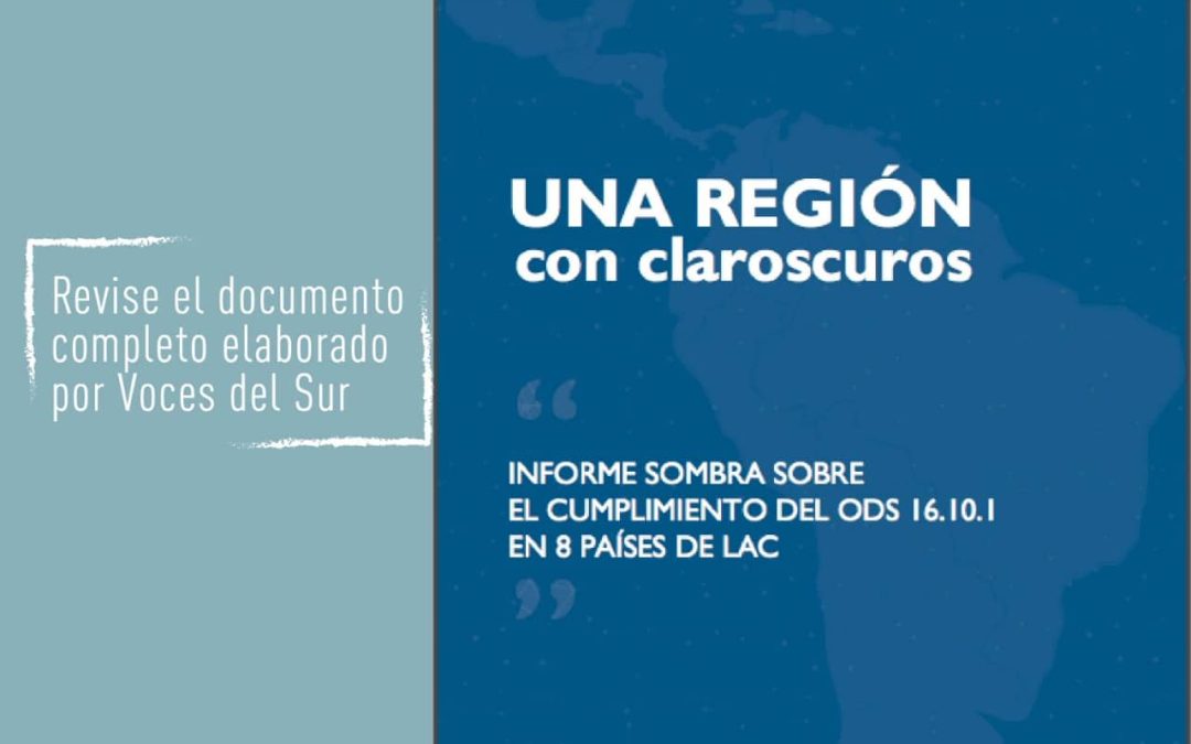 Informe Sombra recoge 734 agresiones a la prensa en ocho países de América Latina