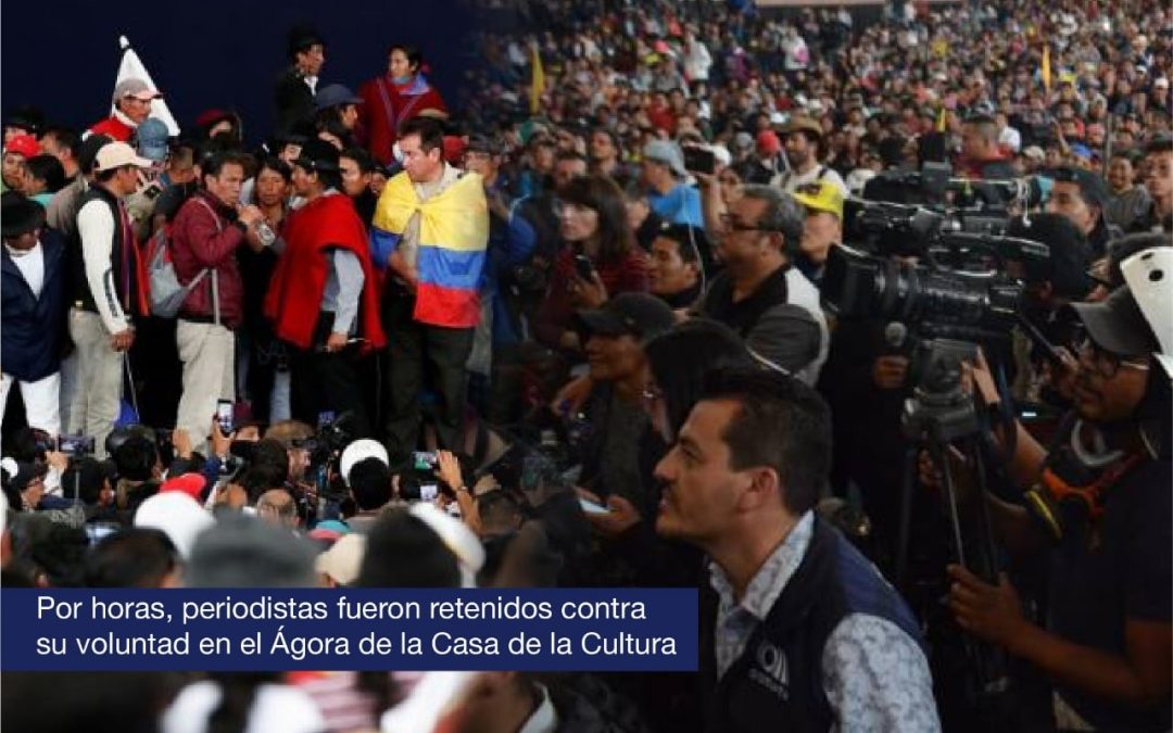 FUNDAMEDIOS condena con firmeza la retención arbitraria e ilegal de más de 30 periodistas, así como la vigilancia a reporteros extranjeros