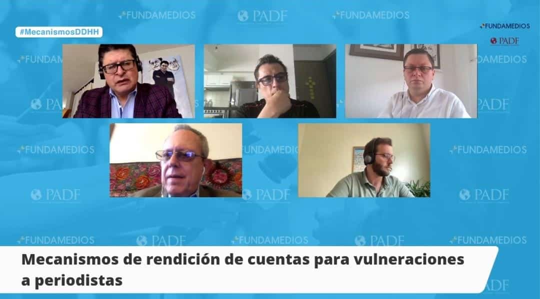 Los mecanismos de rendición de cuentas de las vulneraciones contra periodistas fueron analizados en un foro 