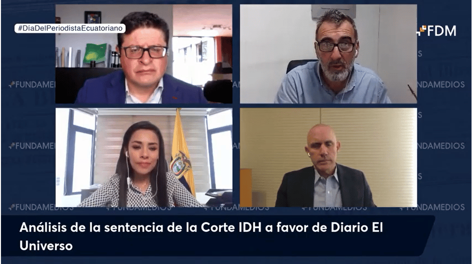 En el Día del Periodismo, Fundamedios analizó la sentencia dictada por la Corte IDH en el Caso El Universo