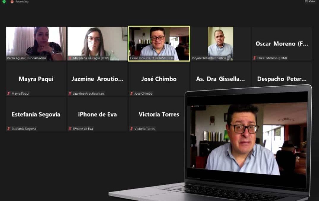 Bancada de Pachakutik se reúne con Fundamedios para hablar sobre los avances en leyes claves