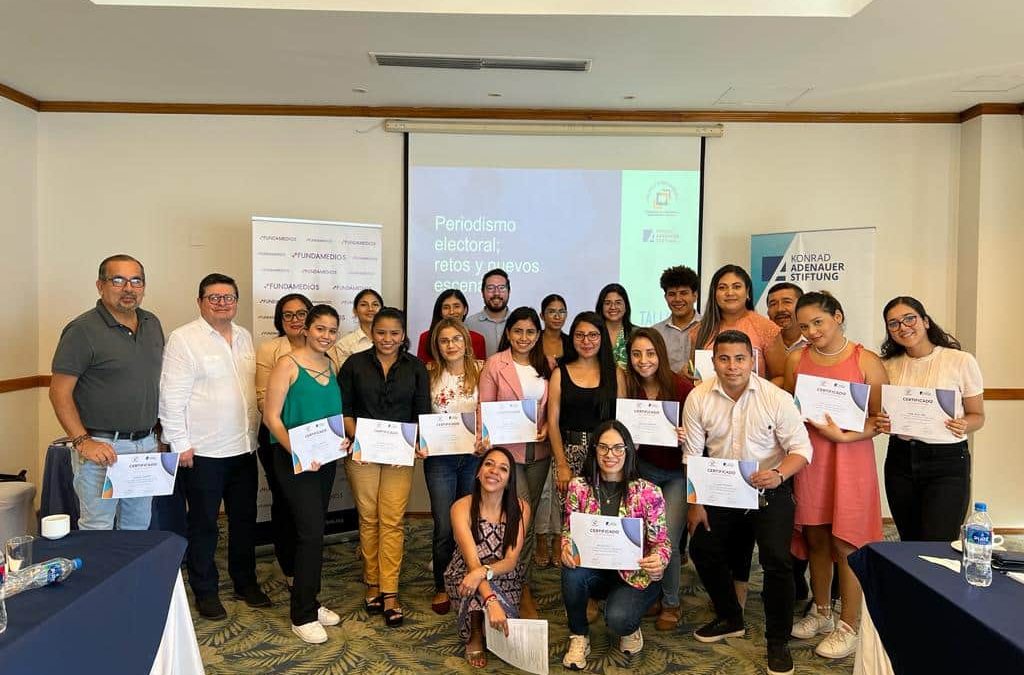 Taller de cobertura electoral segura fue impartido a periodistas y estudiantes de Manabí 