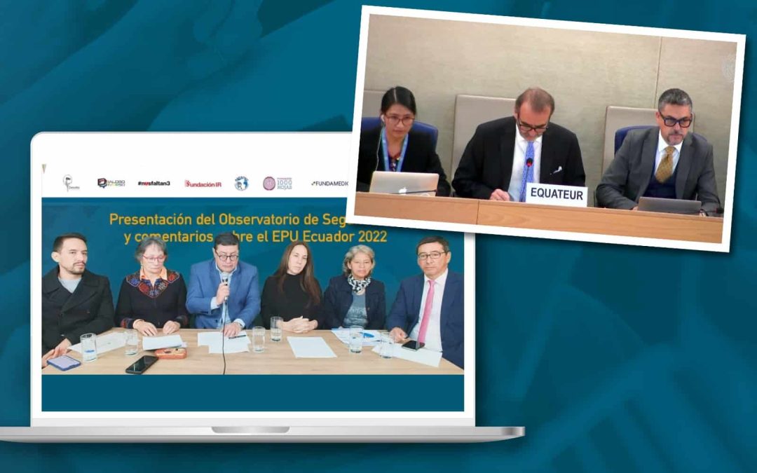 Crean Observatorio para dar seguimiento a las recomendaciones del EPU de Naciones Unidas a Ecuador 