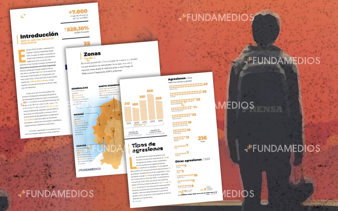 Fundamedios presenta su informe anual: 2023, el año de exilios de periodistas