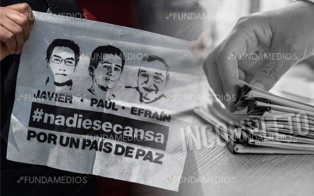 Tras seis años del asesinato #NosFaltan3, las familias reciben información incompleta y posiblemente manipulada 