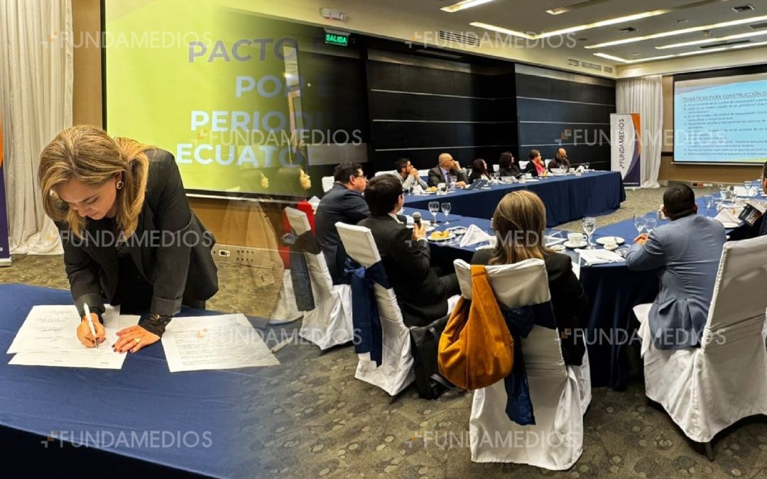 En Quito, periodistas se adhieren al Pacto Ético por el Periodismo Ecuatoriano