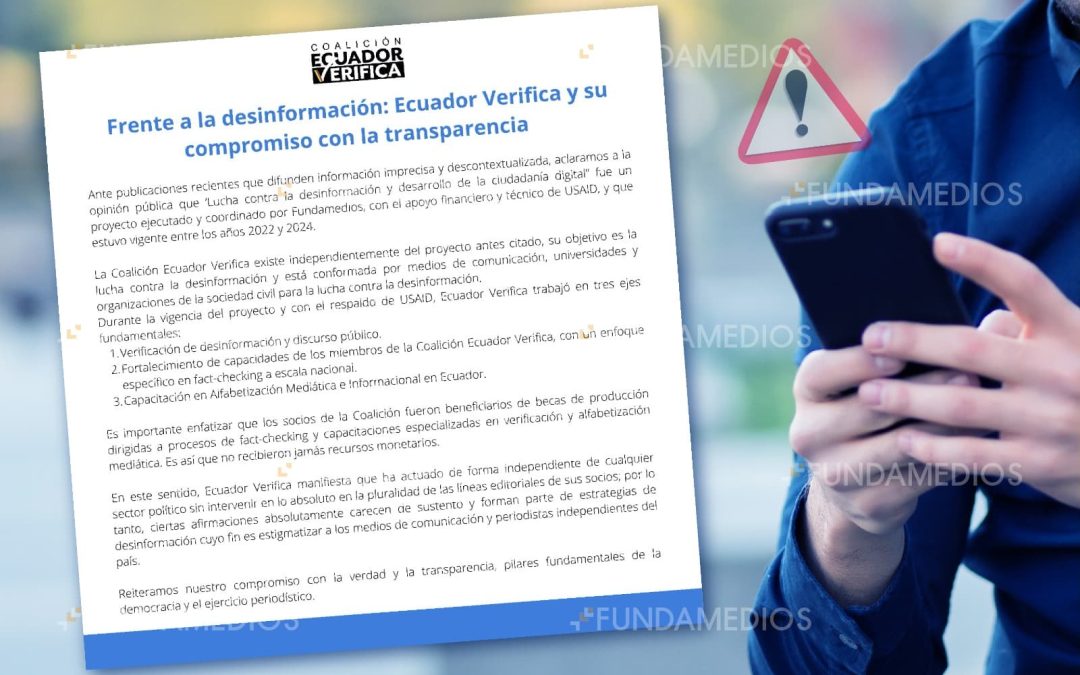 Frente a la desinformación: Ecuador Verifica y su compromiso con la transparencia