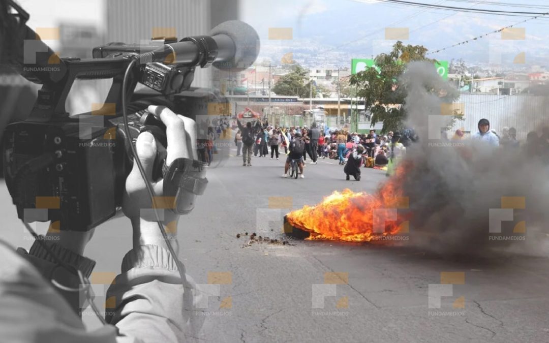 Fundamedios registra 46 agresiones en estos 22 días de paro nacional 