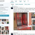 CAPTURA DE PANTALLA TWITTER EDWAR COKE