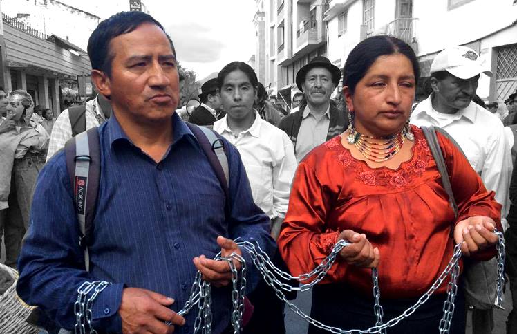 Dos dirigentes indígenas son condenados a cuatro años de prisión por protestar