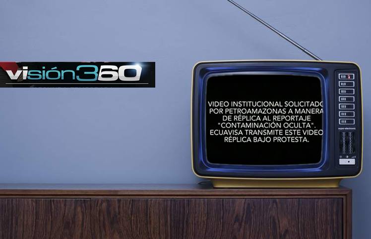 Programa de investigación transmite bajo protesta video institucional impuesto a manera de réplica