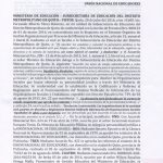 respuesta ministerio