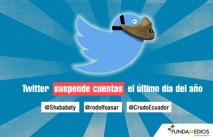 Twitter suspende cuentas el último día del año