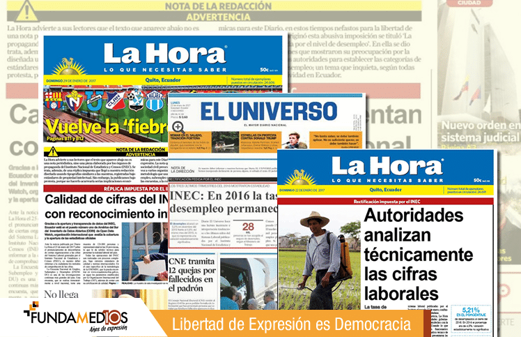 ‘Bajo protesta’, diarios son obligados a rectificar en sus portadas
