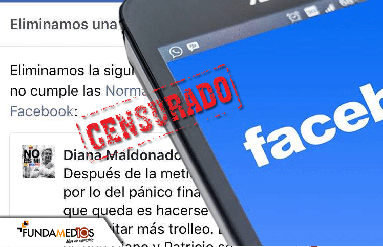 Facebook censura publicación de activista
