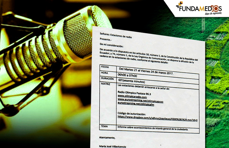 Noticieros en radios de la amazonía son censurados por una cadena impuesta para promocionar obras del gobierno