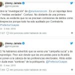 Captura tuit amenazante