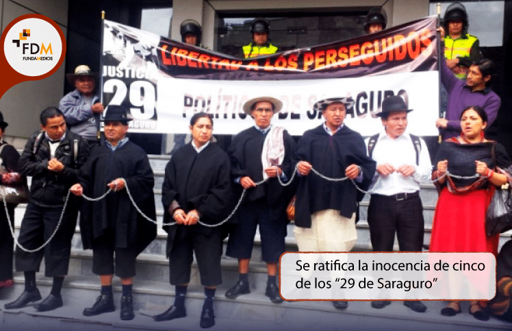 Se ratifica la inocencia de cinco de los “29 de Saraguro”