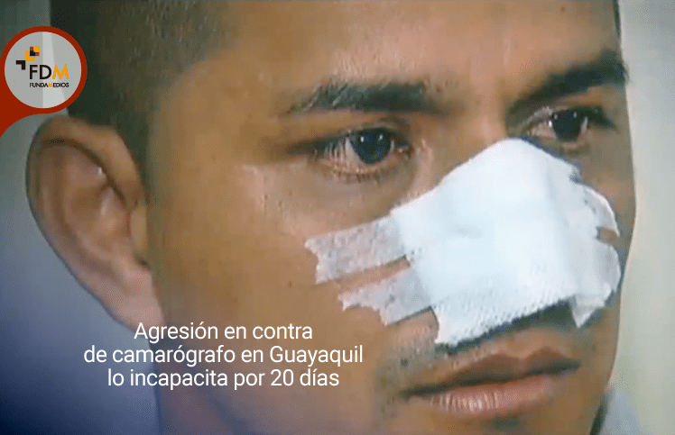 Agresión física en contra de camarógrafo lo incapacita por 20 días