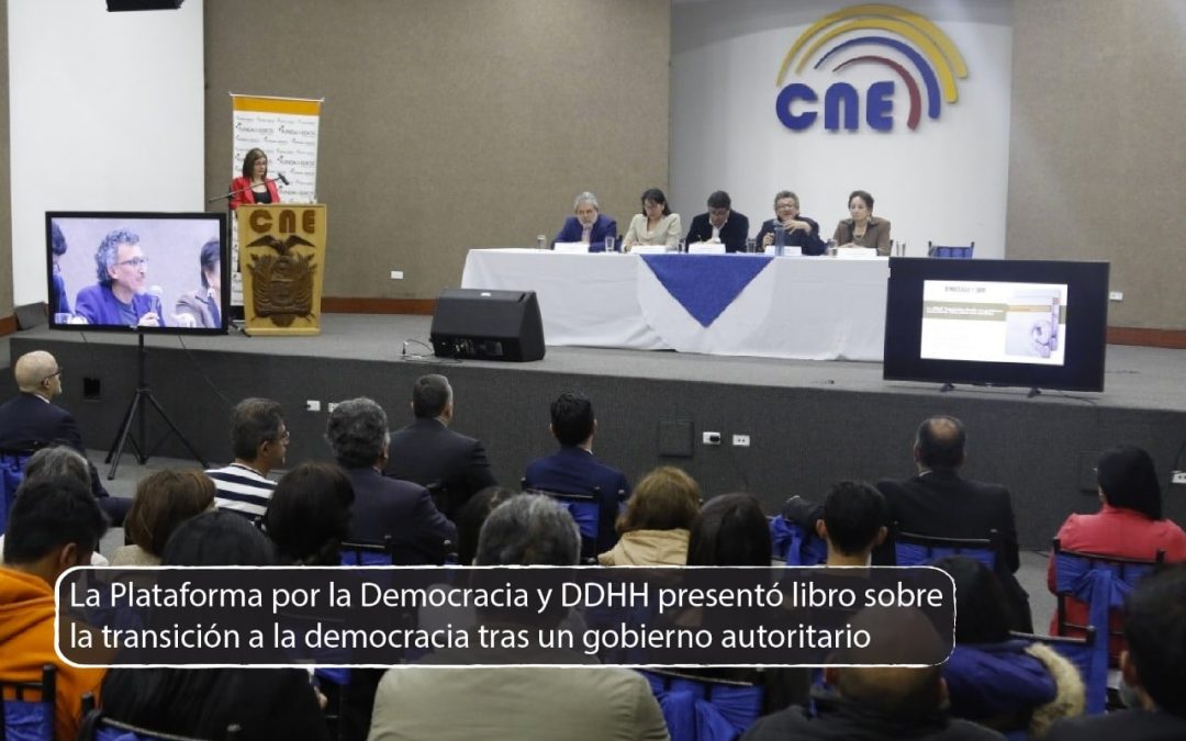 La Plataforma por la Democracia y DDHH presentó libro sobre la transición a la democracia tras un gobierno autoritario