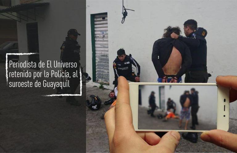 Policías retienen a periodista por tomar fotos y videos durante operativo