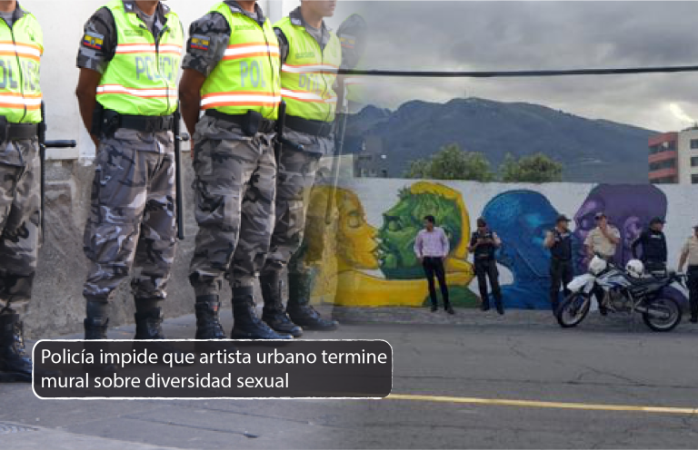 Policía y moradores impiden que artista pinte mural sobre diversidad sexual
