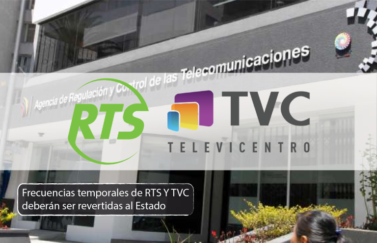 Arcotel revierte frecuencias temporales de RTS Y TVC