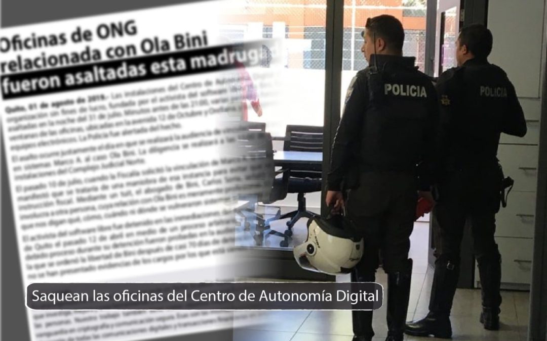 Roban equipos electrónicos de fundación dirigida por Ola Bini