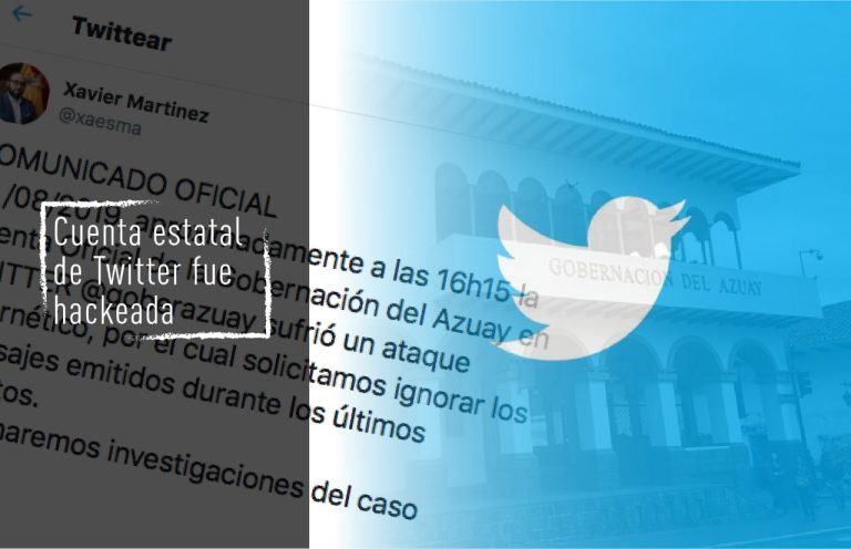 Twitter de la Gobernación del Azuay es objeto de  ataque cibernético