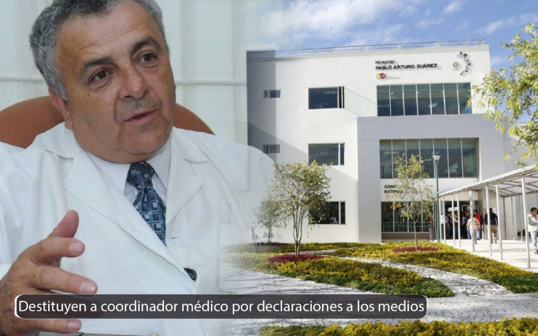 Incidente: Médico es retirado de su cargo tras denunciar a la prensa un desabastecimiento de medicinas