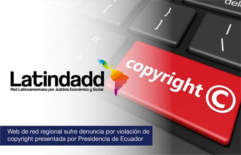Web de red regional sufre denuncia por violación de copyright presentada por Presidencia de Ecuador