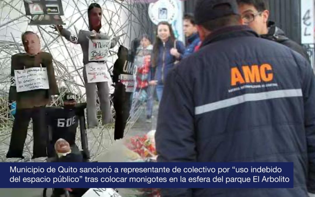 Municipio de Quito sancionó a representante de colectivo