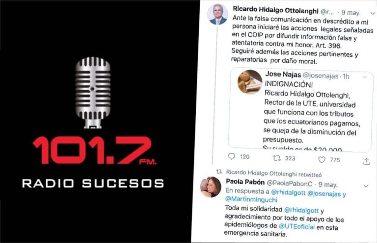 Fundamedios condena la intimidación de un rector universitario en contra de un directivo de un medio de comunicación 