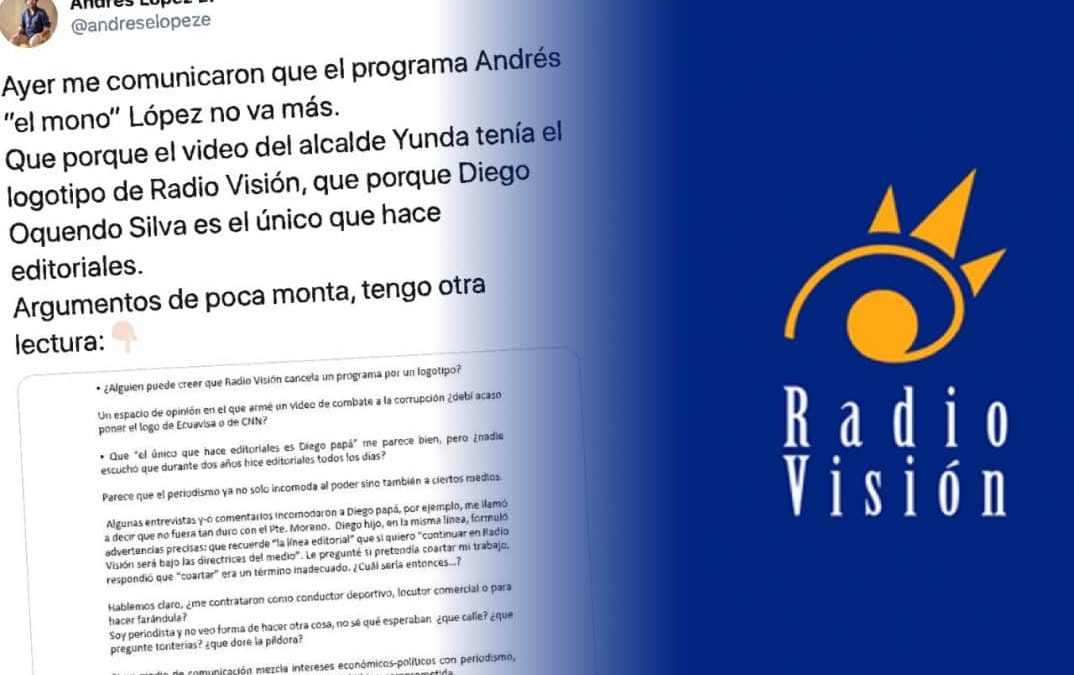 Periodista denuncia censura de medio radial tras cancelación de su programa