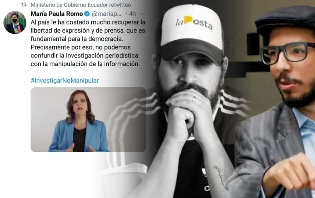 Ministra de Gobierno dedicó un video de 8 minutos para cuestionar a periodistas