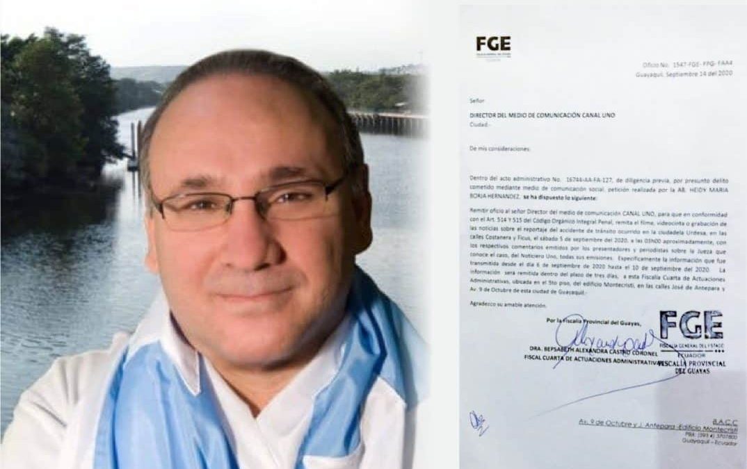 Fiscalía del Guayas inicia trámites preprocesales en contra del periodista Rafael Cuesta
