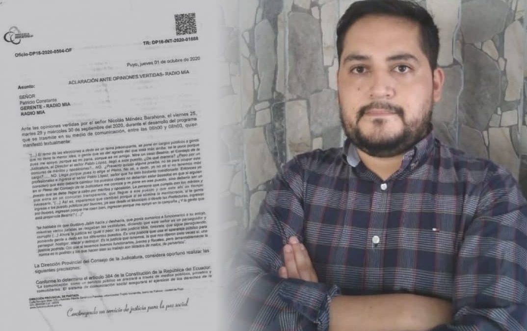 El Director del Consejo de la Judicatura solicitó copias de los programas de Radio MIA